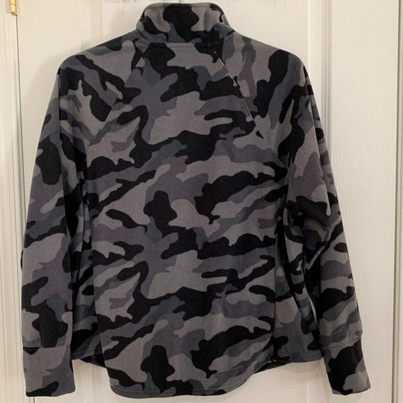Old Navy Active Camo Go-Warm Sweatshirt Micro Performance Fleece Black Size 2X - Picture 4 of 7